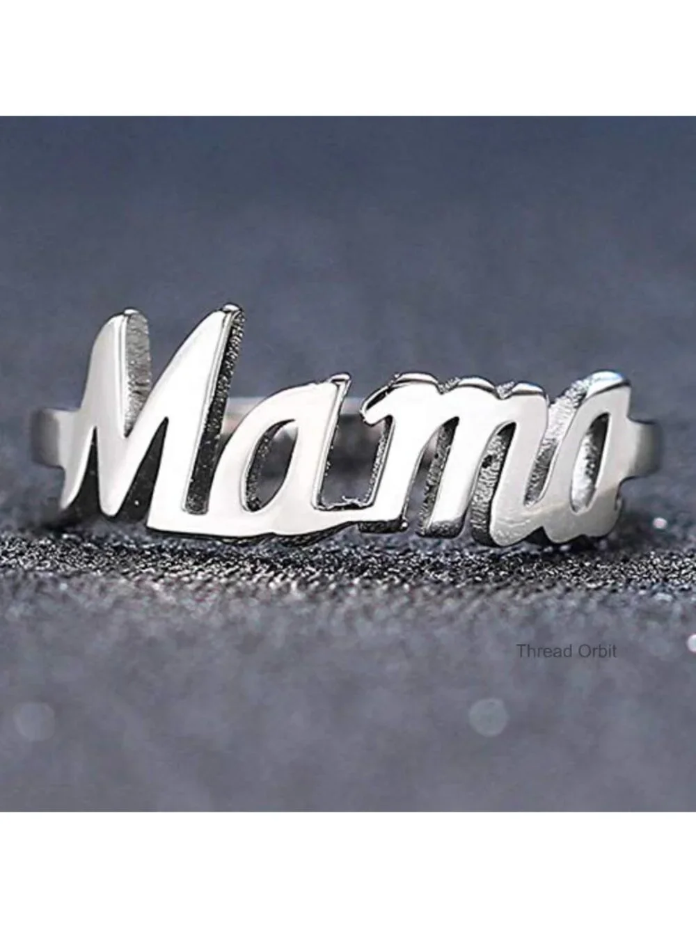 Stainless Steel Statement Ring with Cubic Zirconia
